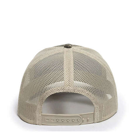 Outdoor Cap OC771CAMO Contrast Construction Canvas Camo Structured Trucker Hat Unisex Accessories Hats & Caps