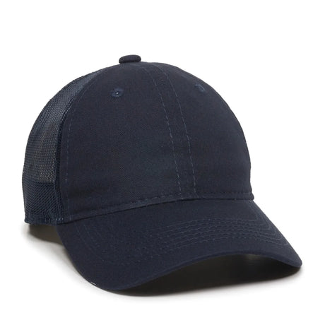 Outdoor Cap FWT-130 Garment Washed Unstructured Trucker Hat Unisex Accessories Hats & Caps