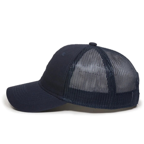 Outdoor Cap FWT-130 Garment Washed Unstructured Trucker Hat Unisex Accessories Hats & Caps