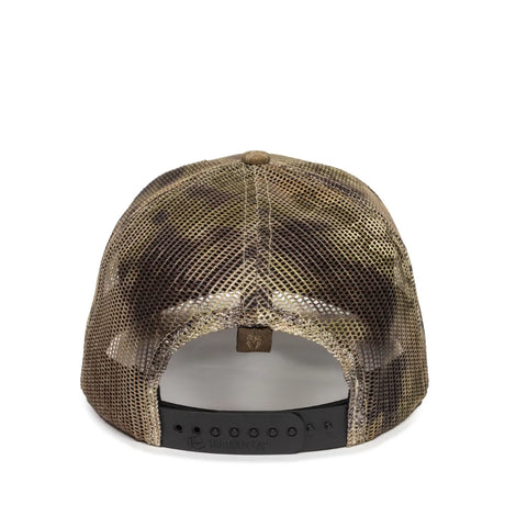 Outdoor Cap OC771CAMO Contrast Construction Canvas Camo Structured Trucker Hat Unisex Accessories Hats & Caps