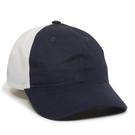 Outdoor Cap FWT-130 Garment Washed Unstructured Trucker Hat Unisex Accessories Hats & Caps
