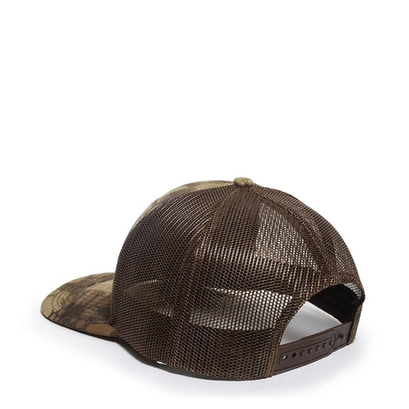 Outdoor Cap OC771CAMO Contrast Construction Canvas Camo Structured Trucker Hat Unisex Accessories Hats & Caps