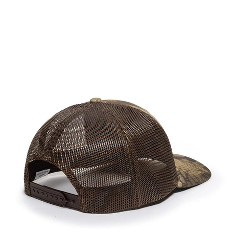Outdoor Cap OC771CAMO Contrast Construction Canvas Camo Structured Trucker Hat Unisex Accessories Hats & Caps