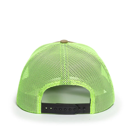 Outdoor Cap OC771CAMO Contrast Construction Canvas Camo Structured Trucker Hat Unisex Accessories Hats & Caps