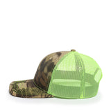 Outdoor Cap OC771CAMO Contrast Construction Canvas Camo Structured Trucker Hat Unisex Accessories Hats & Caps