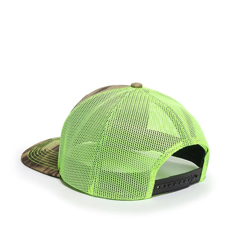 Outdoor Cap OC771CAMO Contrast Construction Canvas Camo Structured Trucker Hat Unisex Accessories Hats & Caps