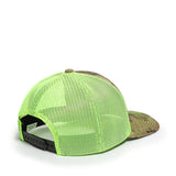 Outdoor Cap OC771CAMO Contrast Construction Canvas Camo Structured Trucker Hat Unisex Accessories Hats & Caps