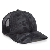 Outdoor Cap OC771CAMO Contrast Construction Canvas Camo Structured Trucker Hat Unisex Accessories Hats & Caps