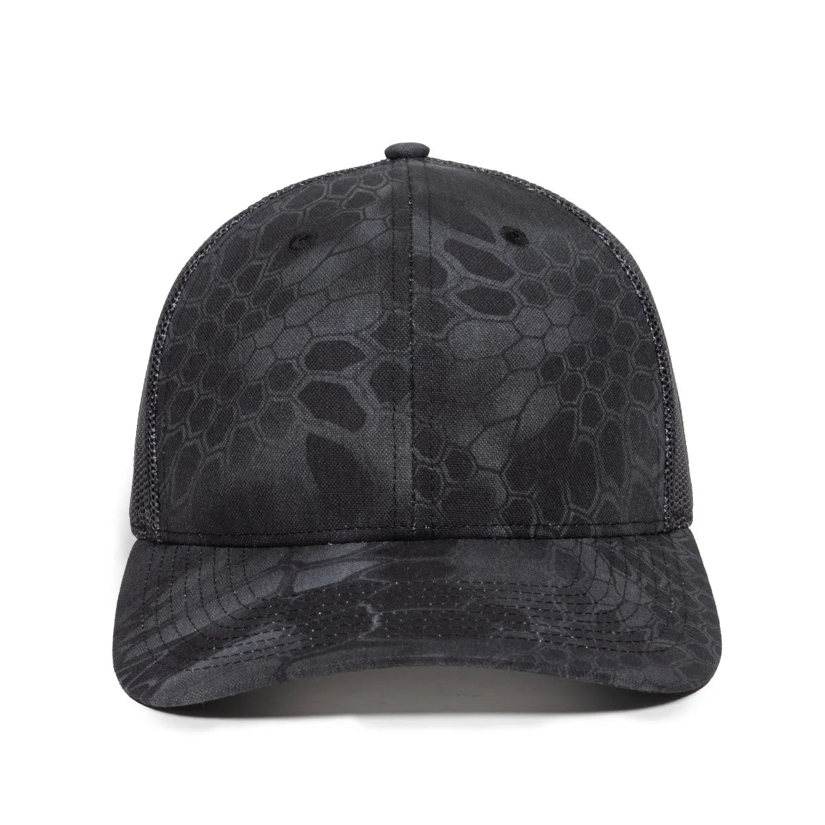 Outdoor Cap OC771CAMO Contrast Construction Canvas Camo Structured Trucker Hat Unisex Accessories Hats & Caps