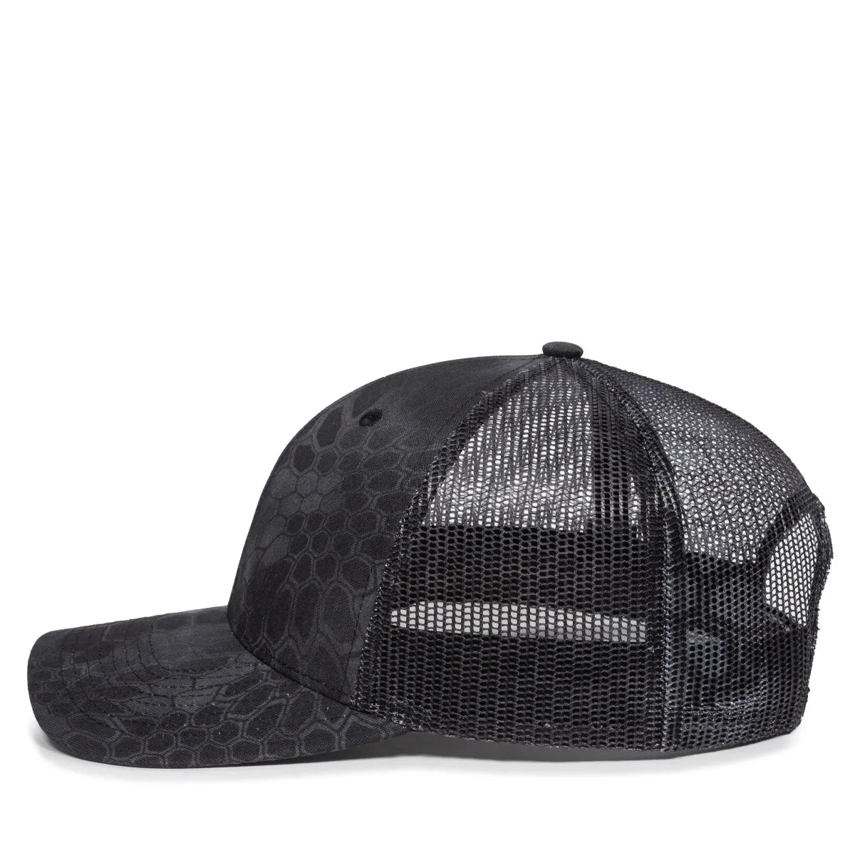 Outdoor Cap OC771CAMO Contrast Construction Canvas Camo Structured Trucker Hat Unisex Accessories Hats & Caps