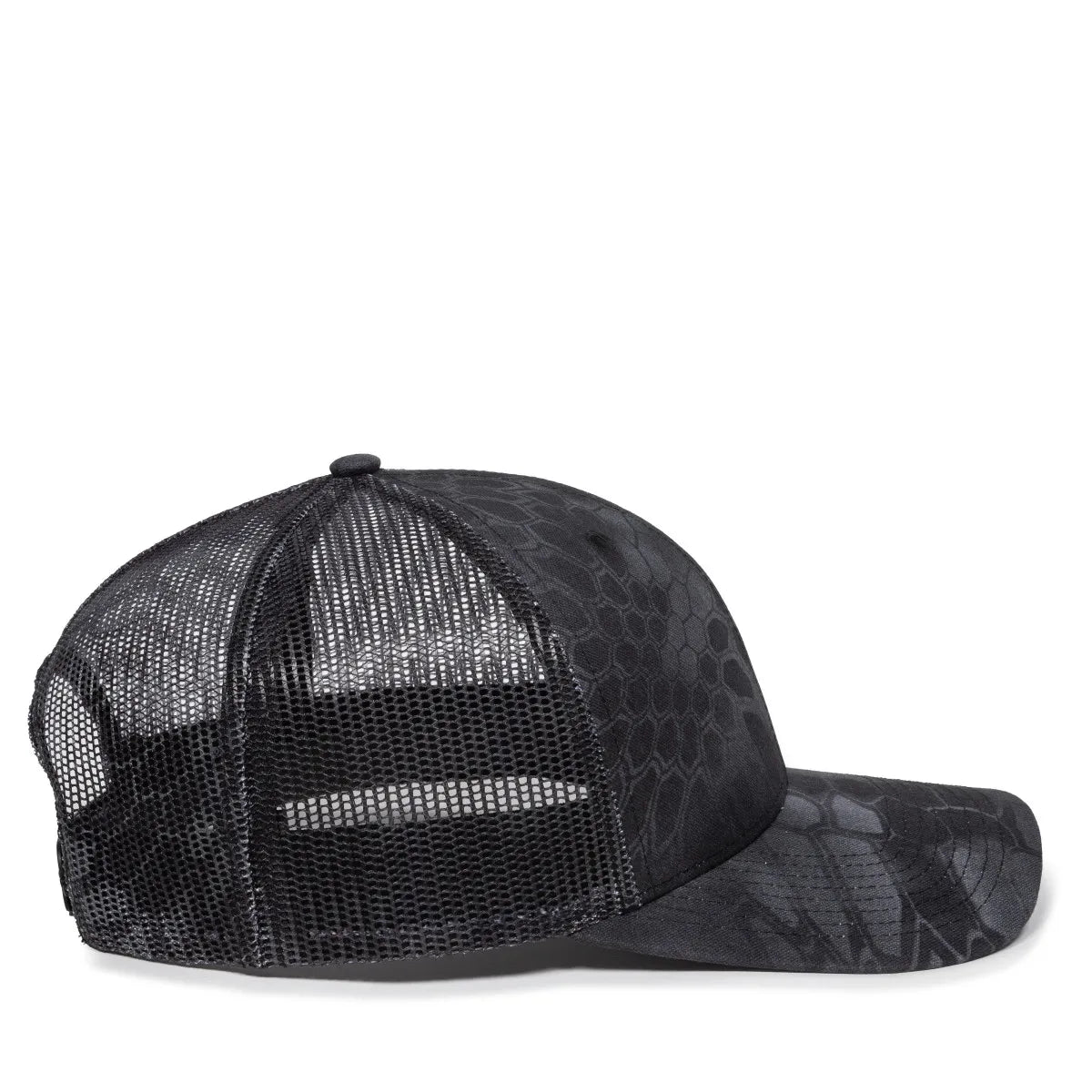 Outdoor Cap OC771CAMO Contrast Construction Canvas Camo Structured Trucker Hat Unisex Accessories Hats & Caps