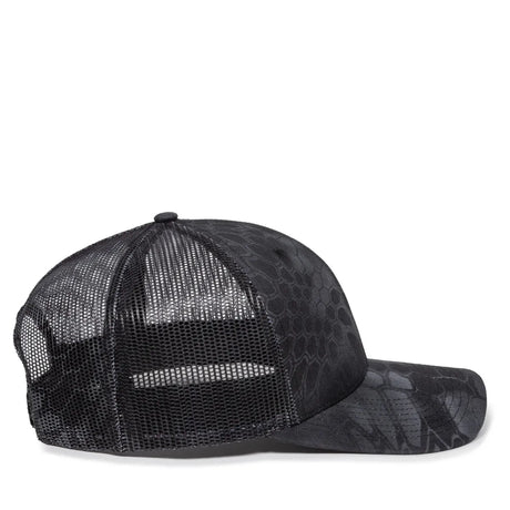 Outdoor Cap OC771CAMO Contrast Construction Canvas Camo Structured Trucker Hat Unisex Accessories Hats & Caps