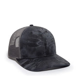 Outdoor Cap OC771CAMO Contrast Construction Canvas Camo Structured Trucker Hat Unisex Accessories Hats & Caps