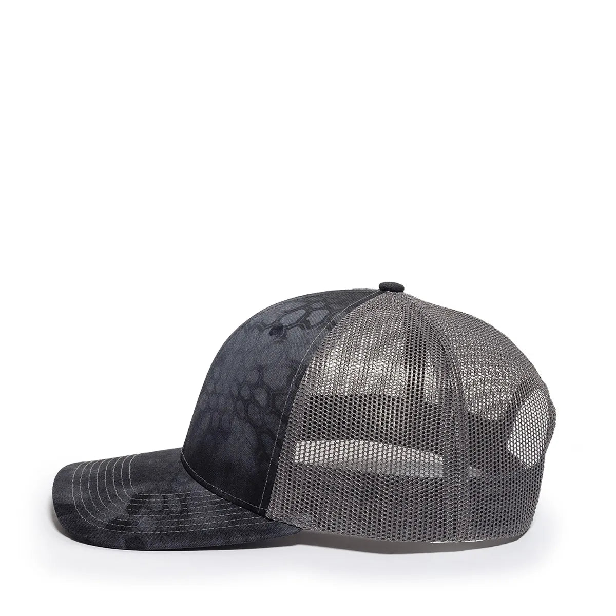 Outdoor Cap OC771CAMO Contrast Construction Canvas Camo Structured Trucker Hat Unisex Accessories Hats & Caps
