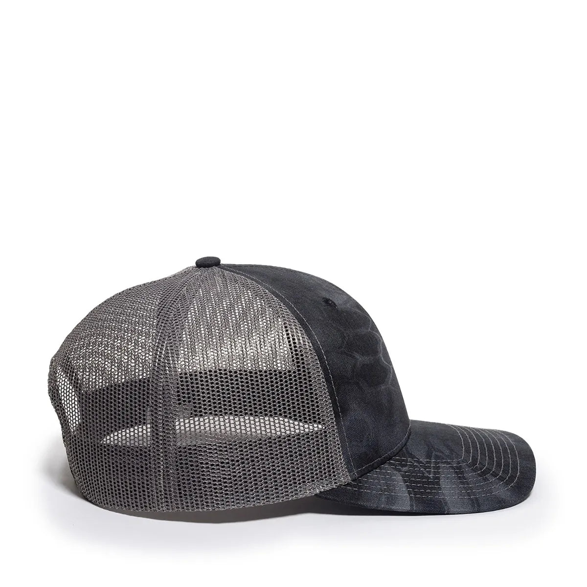 Outdoor Cap OC771CAMO Contrast Construction Canvas Camo Structured Trucker Hat Unisex Accessories Hats & Caps