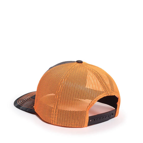 Outdoor Cap OC771CAMO Contrast Construction Canvas Camo Structured Trucker Hat Unisex Accessories Hats & Caps