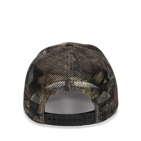 Outdoor Cap OC771CAMO Contrast Construction Canvas Camo Structured Trucker Hat Unisex Accessories Hats & Caps