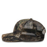 Outdoor Cap OC771CAMO Contrast Construction Canvas Camo Structured Trucker Hat Unisex Accessories Hats & Caps