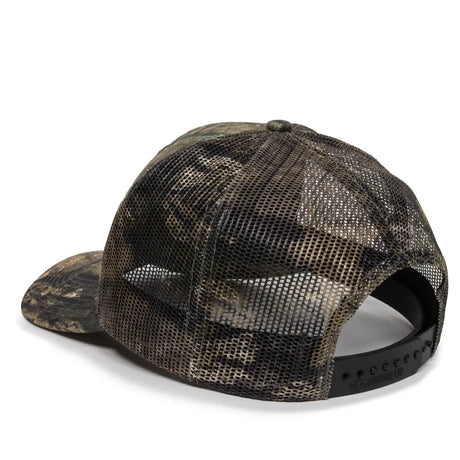 Outdoor Cap OC771CAMO Contrast Construction Canvas Camo Structured Trucker Hat Unisex Accessories Hats & Caps