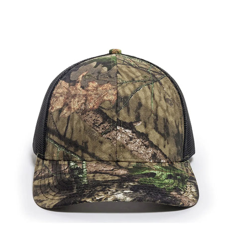 Outdoor Cap OC771CAMO Contrast Construction Canvas Camo Structured Trucker Hat Unisex Accessories Hats & Caps
