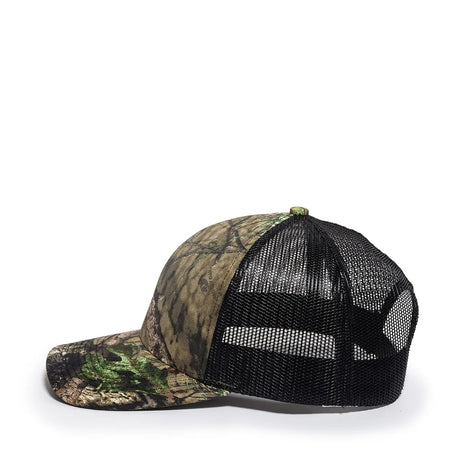 Outdoor Cap OC771CAMO Contrast Construction Canvas Camo Structured Trucker Hat Unisex Accessories Hats & Caps