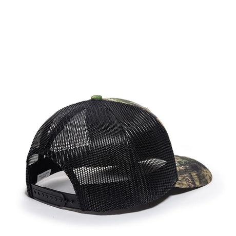 Outdoor Cap OC771CAMO Contrast Construction Canvas Camo Structured Trucker Hat Unisex Accessories Hats & Caps