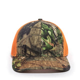 Outdoor Cap OC771CAMO Contrast Construction Canvas Camo Structured Trucker Hat Unisex Accessories Hats & Caps