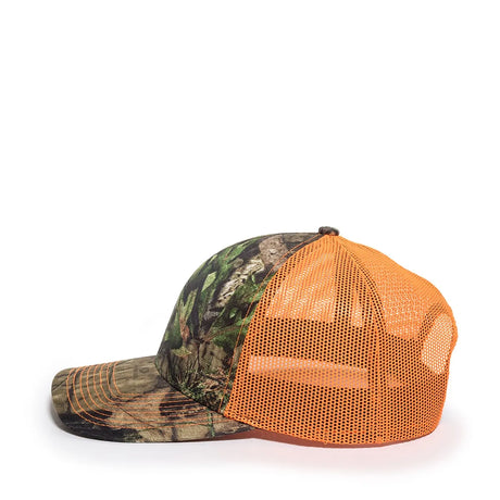 Outdoor Cap OC771CAMO Contrast Construction Canvas Camo Structured Trucker Hat Unisex Accessories Hats & Caps