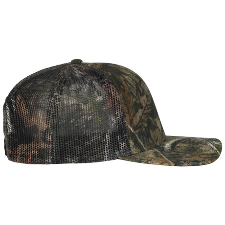 Outdoor Cap OC771CAMO Contrast Construction Canvas Camo Structured Trucker Hat Unisex Accessories Hats & Caps