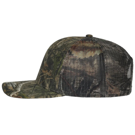 Outdoor Cap OC771CAMO Contrast Construction Canvas Camo Structured Trucker Hat Unisex Accessories Hats & Caps