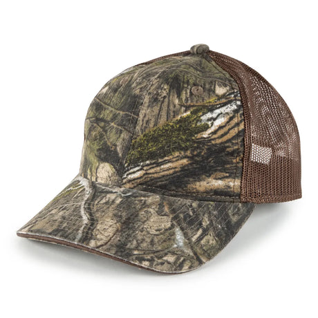 Outdoor Cap OC771CAMO Contrast Construction Canvas Camo Structured Trucker Hat Unisex Accessories Hats & Caps