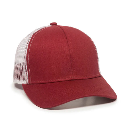 Outdoor Cap MBW-600 Cotton Twill Structured Trucker Hat Unisex Accessories Hats & Caps