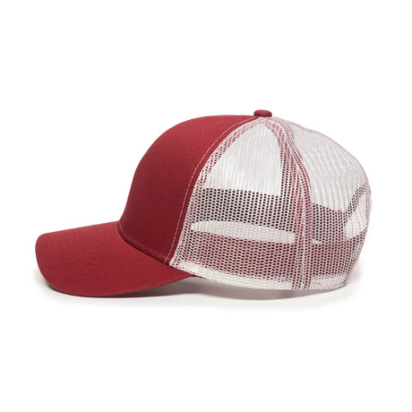 Outdoor Cap MBW-600 Cotton Twill Structured Trucker Hat Unisex Accessories Hats & Caps