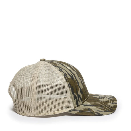Outdoor Cap OC771CAMO Contrast Construction Canvas Camo Structured Trucker Hat Unisex Accessories Hats & Caps