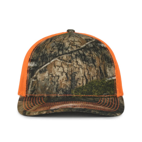 Outdoor Cap OC771CAMO Contrast Construction Canvas Camo Structured Trucker Hat Unisex Accessories Hats & Caps