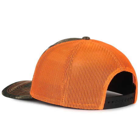 Outdoor Cap OC771CAMO Contrast Construction Canvas Camo Structured Trucker Hat Unisex Accessories Hats & Caps