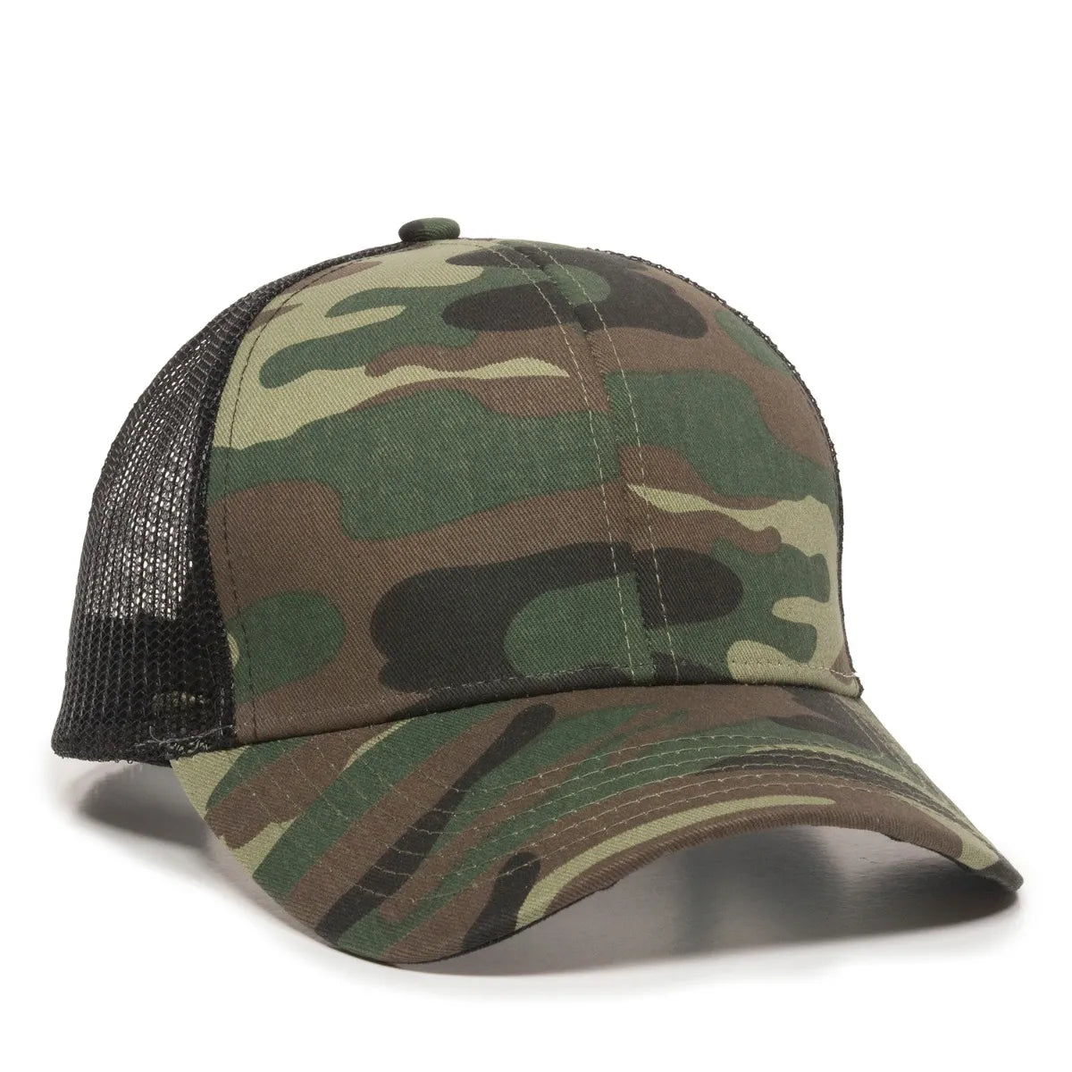 Outdoor Cap MBW-600 Cotton Twill Structured Trucker Hat Unisex Accessories Hats & Caps