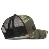 Outdoor Cap MBW-600 Cotton Twill Structured Trucker Hat Unisex Accessories Hats & Caps