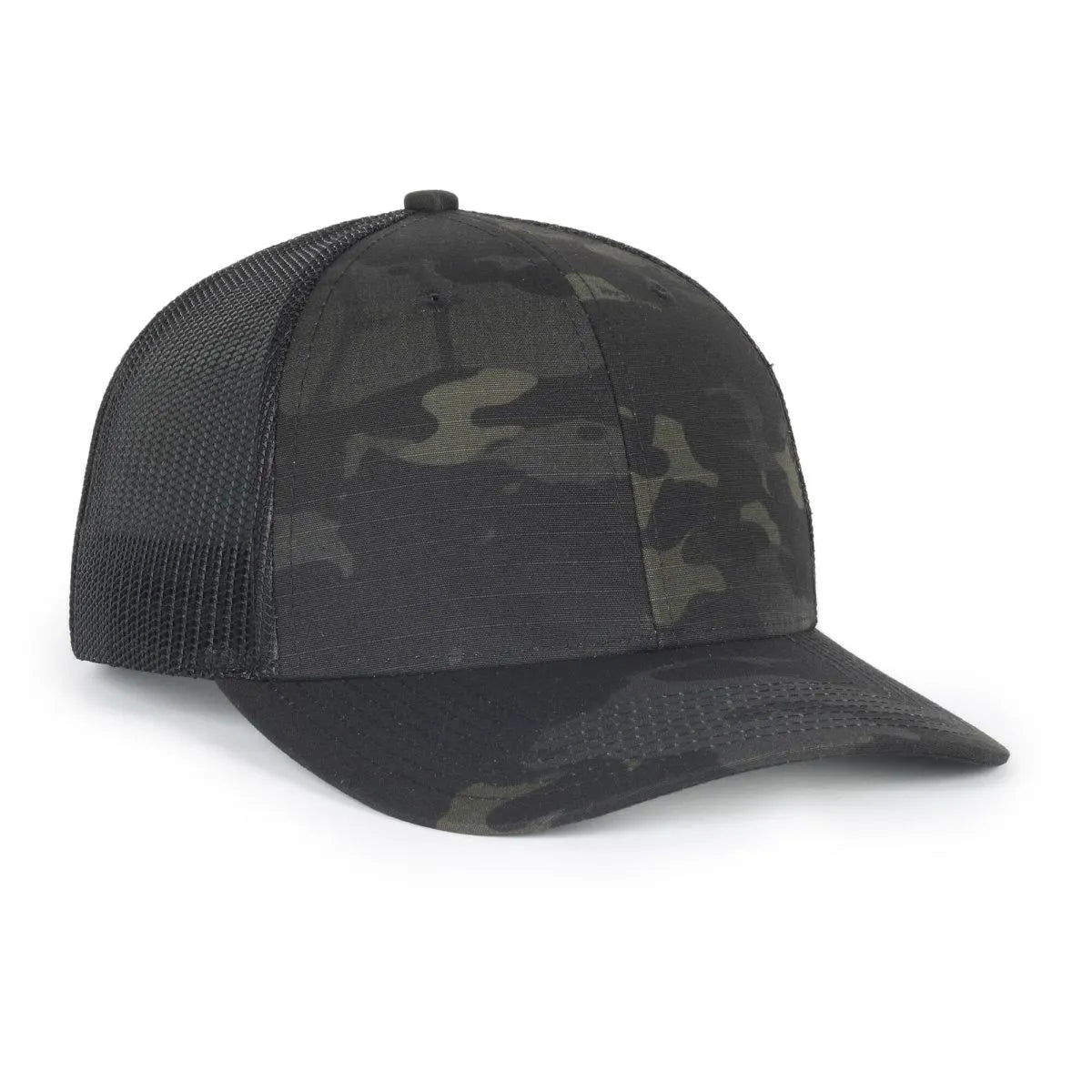 Outdoor Cap OC771CAMO Contrast Construction Canvas Camo Structured Trucker Hat Unisex Accessories Hats & Caps