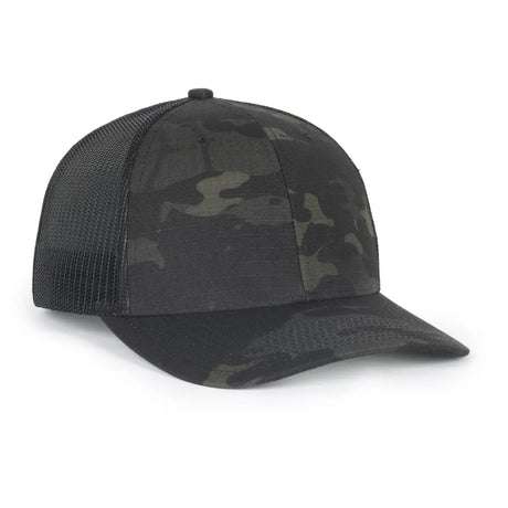 Outdoor Cap OC771CAMO Contrast Construction Canvas Camo Structured Trucker Hat Unisex Accessories Hats & Caps