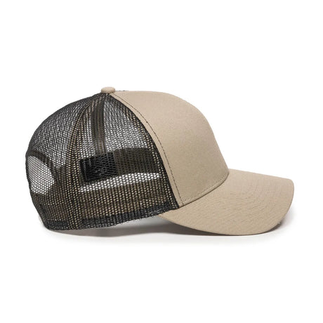 Outdoor Cap MBW-600 Cotton Twill Structured Trucker Hat Unisex Accessories Hats & Caps