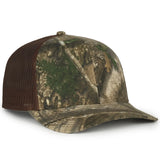 Outdoor Cap OC771CAMO Contrast Construction Canvas Camo Structured Trucker Hat Unisex Accessories Hats & Caps