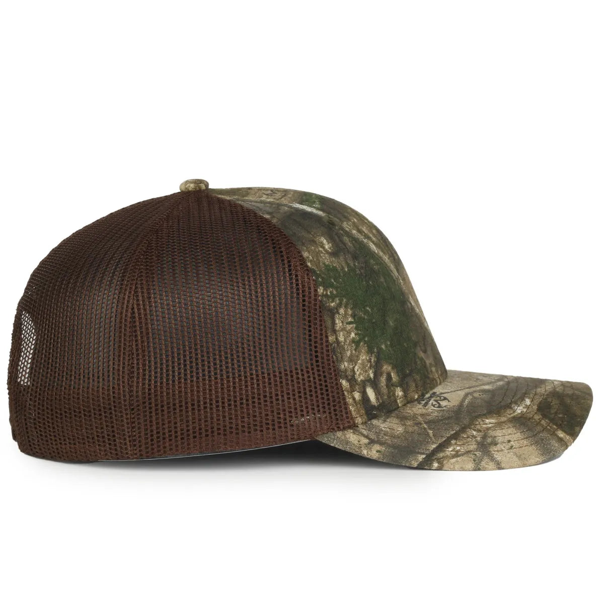 Outdoor Cap OC771CAMO Contrast Construction Canvas Camo Structured Trucker Hat Unisex Accessories Hats & Caps