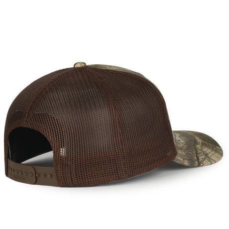 Outdoor Cap OC771CAMO Contrast Construction Canvas Camo Structured Trucker Hat Unisex Accessories Hats & Caps