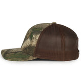 Outdoor Cap OC771CAMO Contrast Construction Canvas Camo Structured Trucker Hat Unisex Accessories Hats & Caps