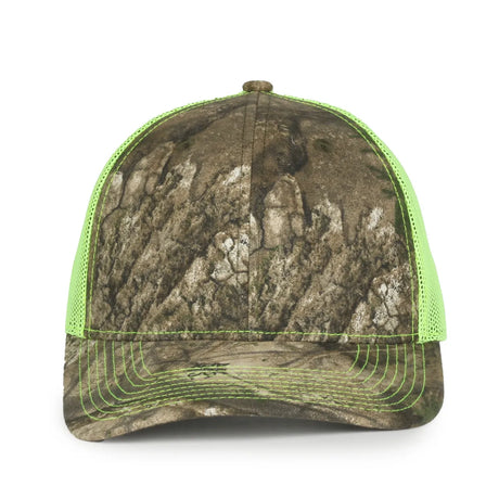 Outdoor Cap OC771CAMO Contrast Construction Canvas Camo Structured Trucker Hat Unisex Accessories Hats & Caps