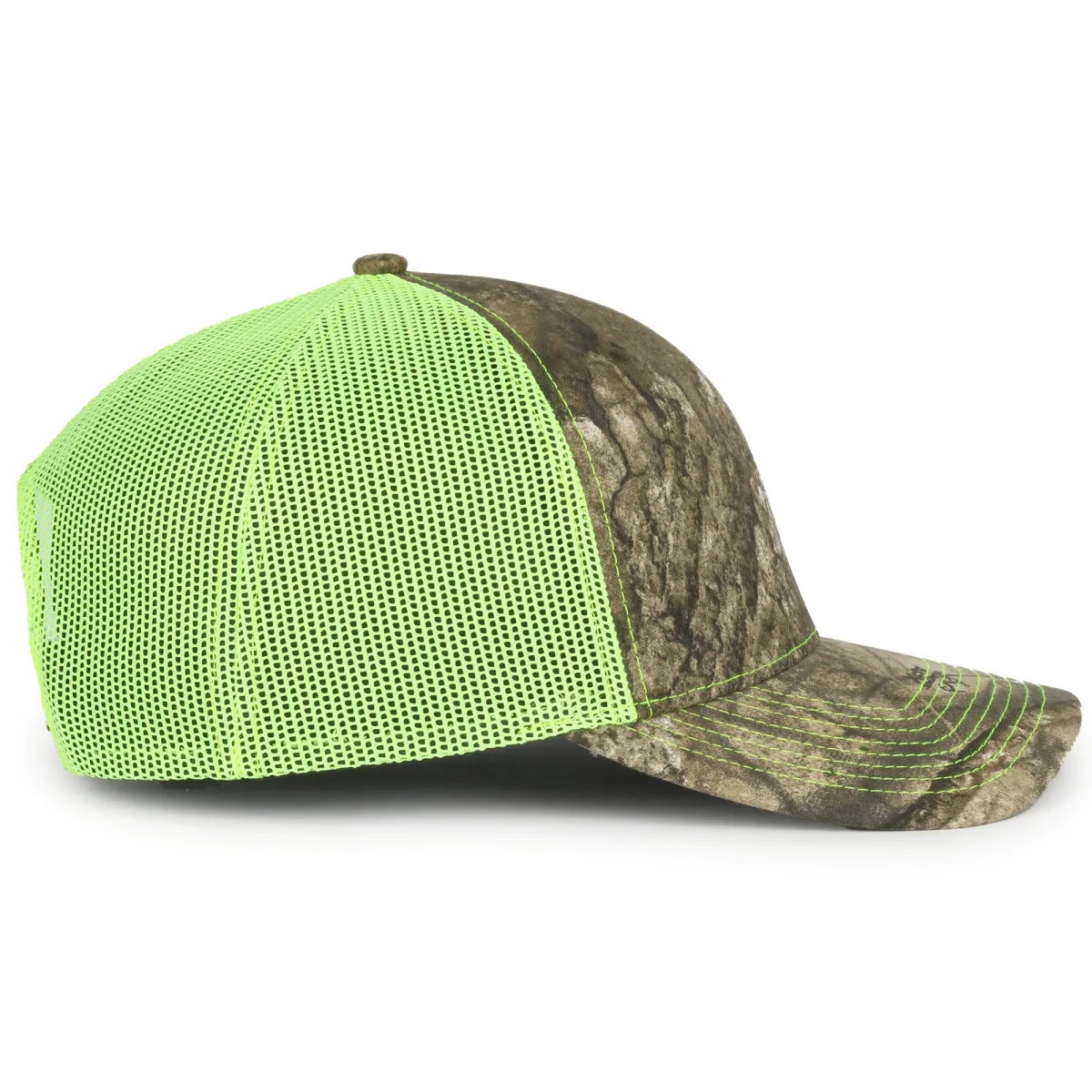 Outdoor Cap OC771CAMO Contrast Construction Canvas Camo Structured Trucker Hat Unisex Accessories Hats & Caps