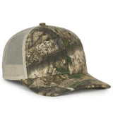 Outdoor Cap OC771CAMO Contrast Construction Canvas Camo Structured Trucker Hat Unisex Accessories Hats & Caps