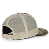 Outdoor Cap OC771CAMO Contrast Construction Canvas Camo Structured Trucker Hat Unisex Accessories Hats & Caps
