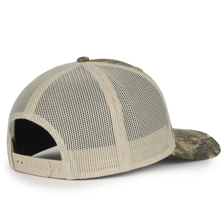 Outdoor Cap OC771CAMO Contrast Construction Canvas Camo Structured Trucker Hat Unisex Accessories Hats & Caps